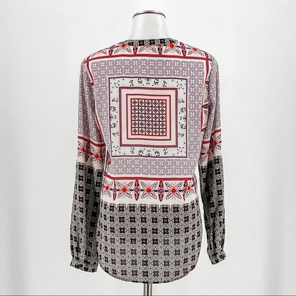 Stitchfix 41 Hawthorn Border Print Button Down Top - Picture 3 of 9